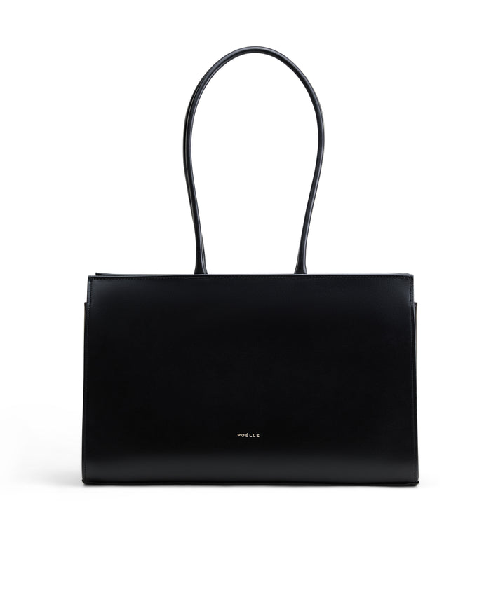 Medium Carolyn Tote Bag in Black