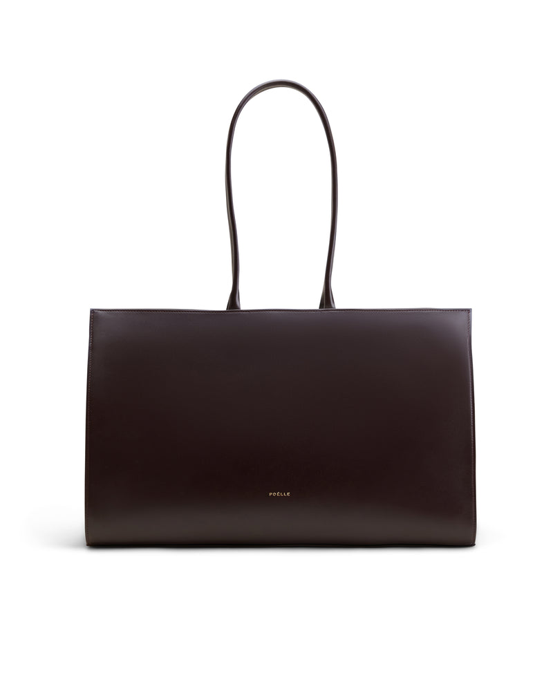 Large Carolyn Tote Bag in Brown