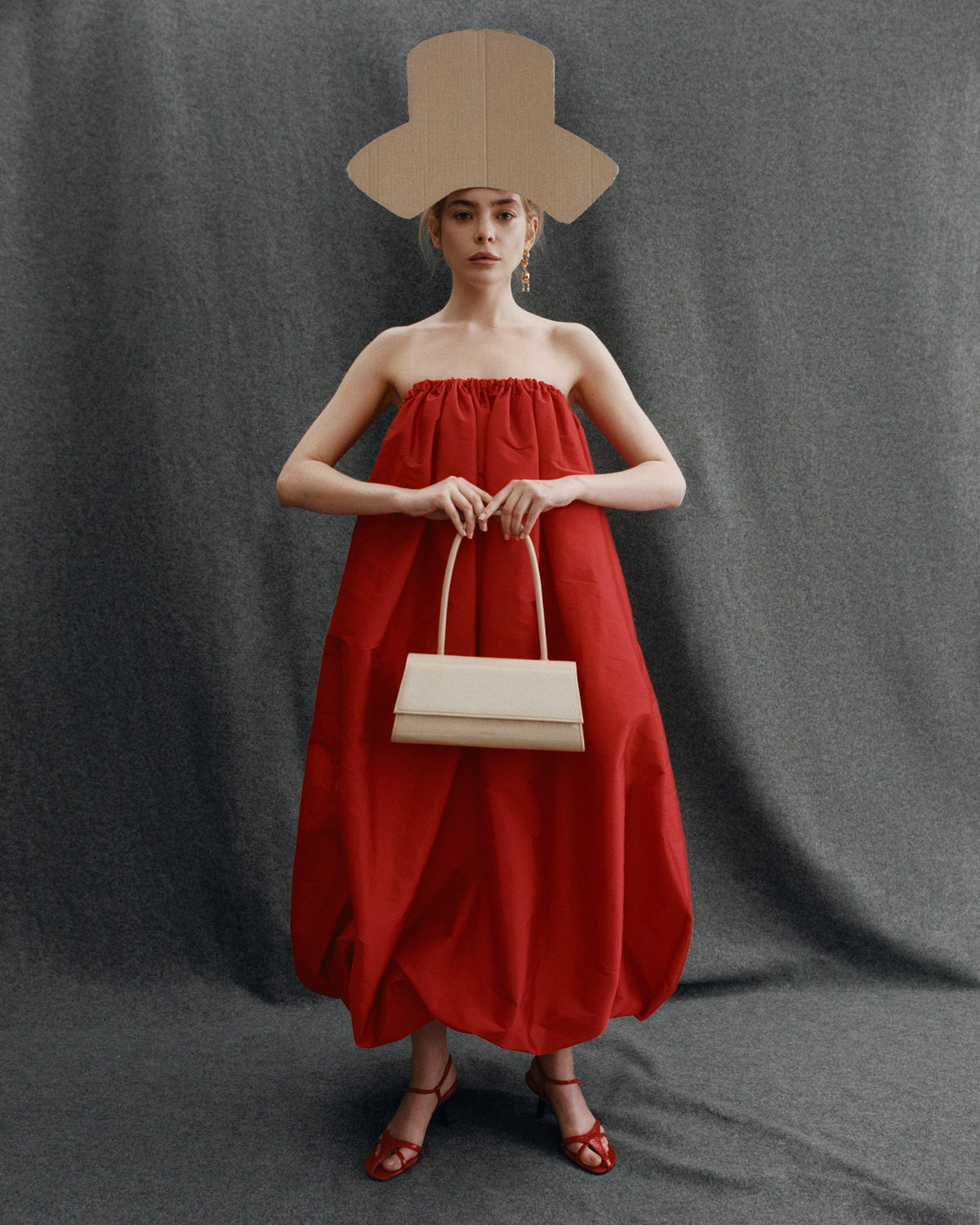 Untitled Bag Small in Milky — Papier Collé campaign