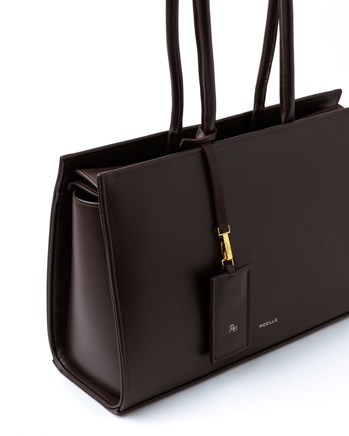 Medium Carolyn Tote Bag in Brown