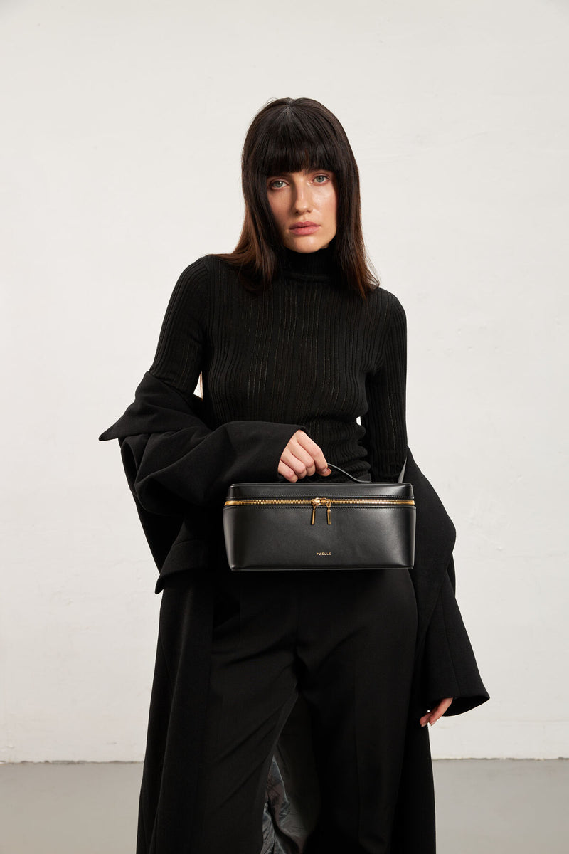 Large Lilibet Cosmetic Bag in Black