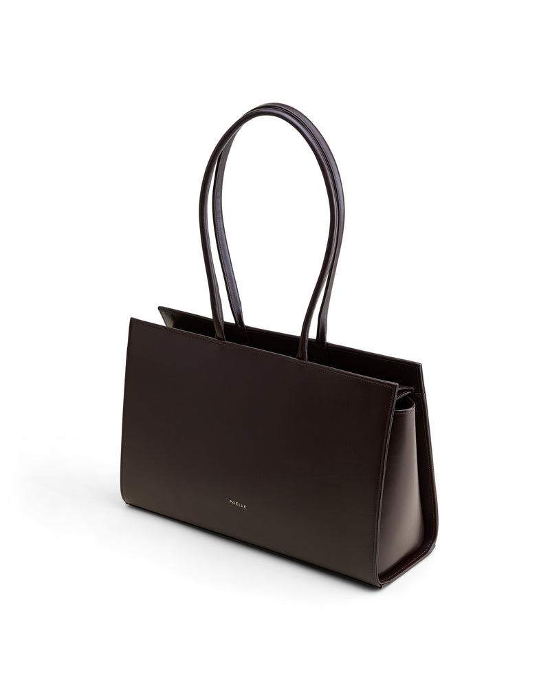 Medium Carolyn Tote Bag in Brown