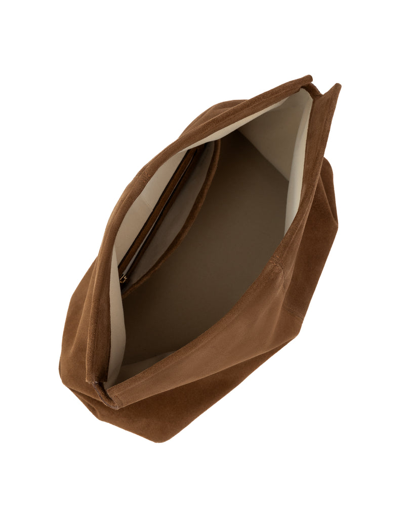 Elza Clutch in Caramel