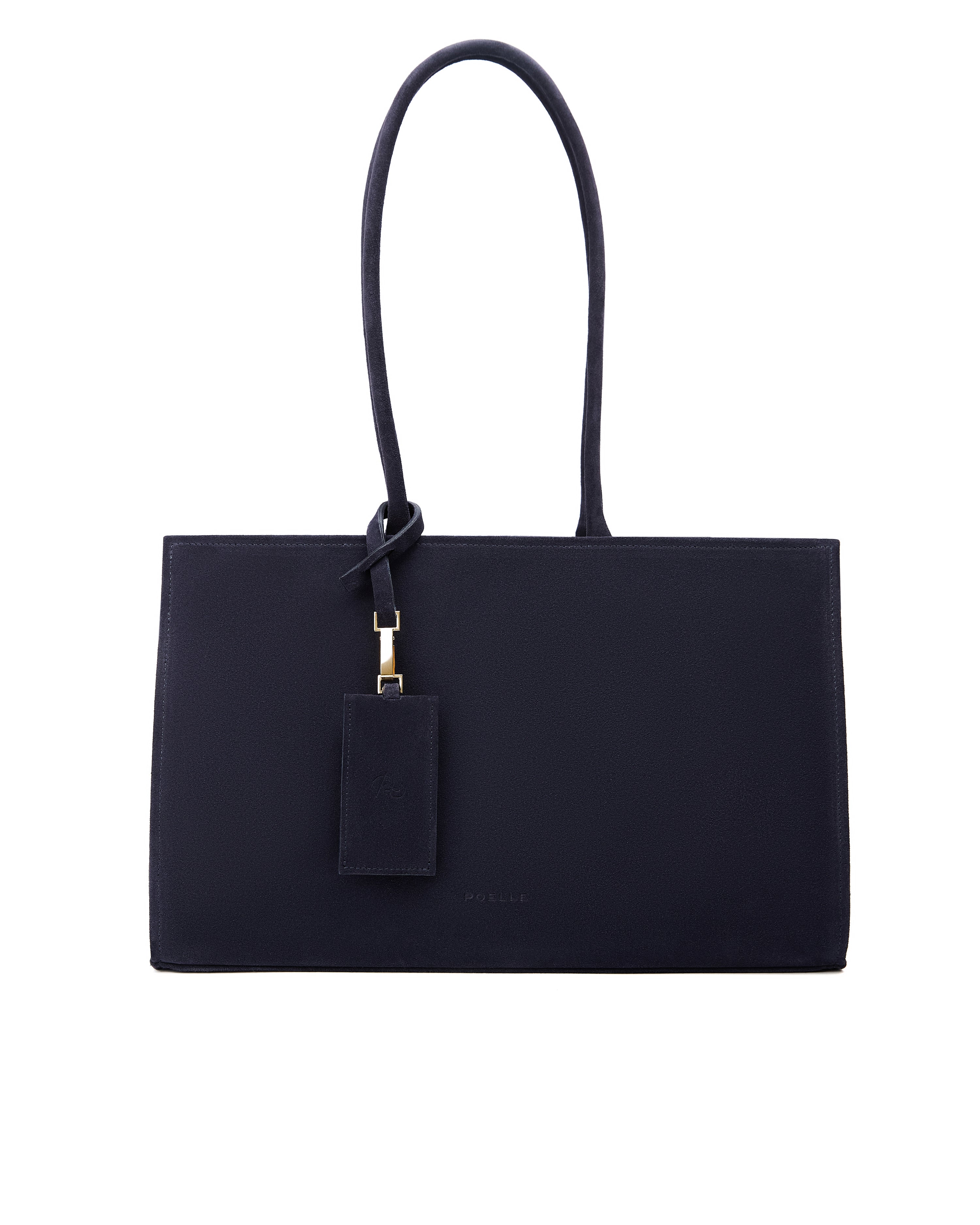 Medium Carolyn Tote Bag in Navy Blue