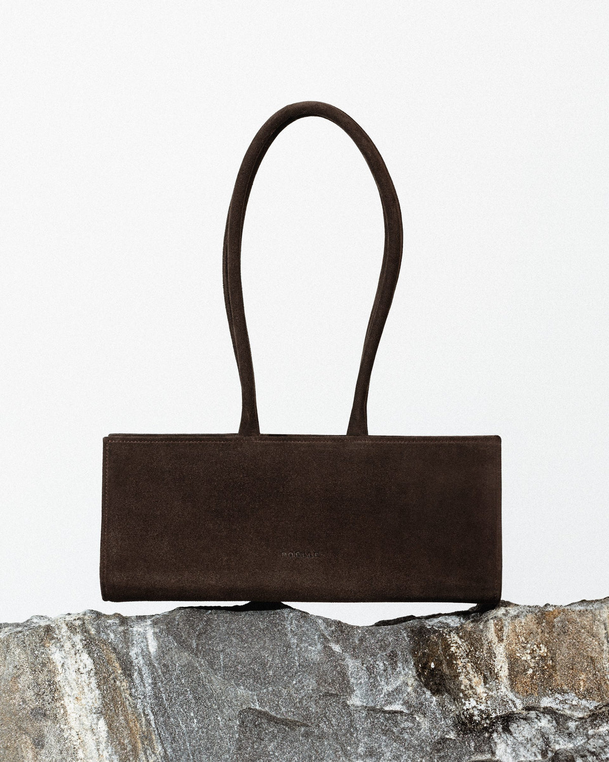 Cecilie Bag in Suede Choco — Poelle