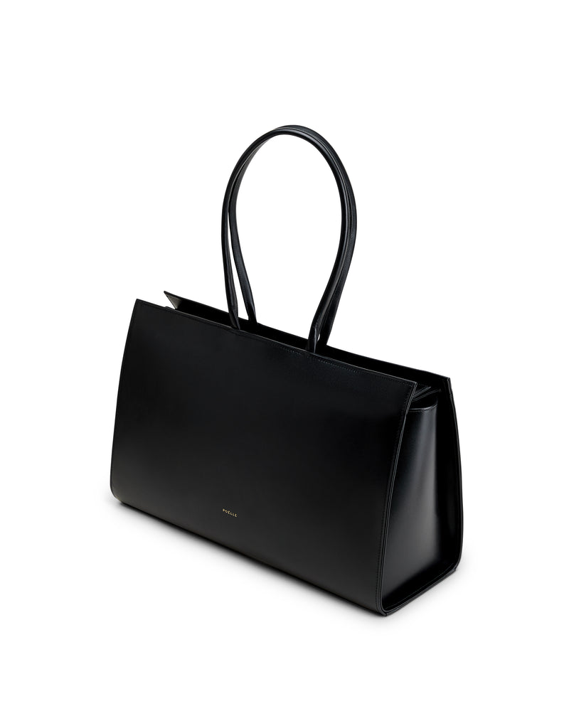 Large Carolyn Tote Bag in Black