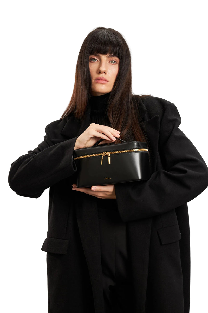 Medium Lilibet Cosmetic Bag in Black