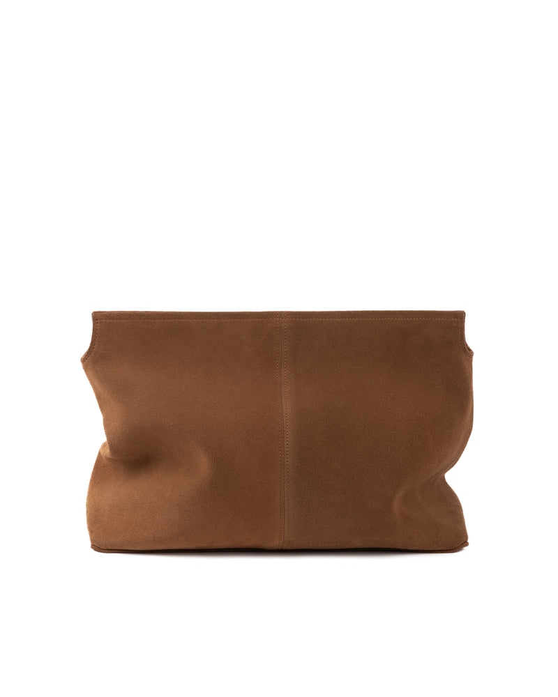 Elza Clutch in Caramel