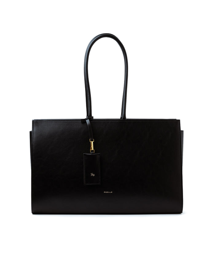 Large Carolyn Tote Bag in Black