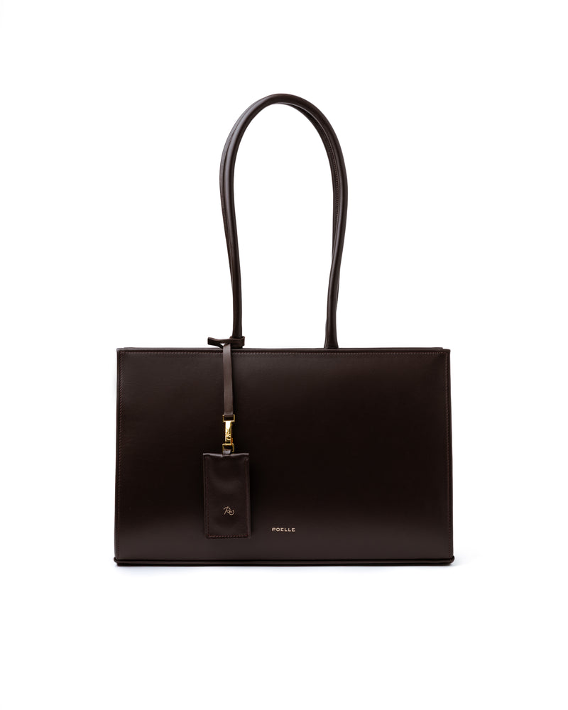 Medium Carolyn Tote Bag in Brown