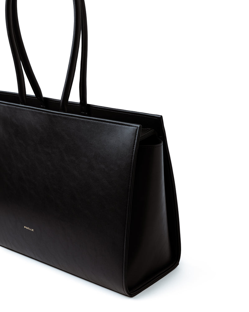 Large Carolyn Tote Bag in Black